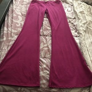 Medium Magenta slim flare pants